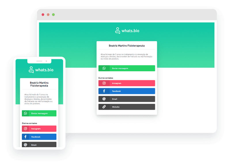 Mockup Whatsbio